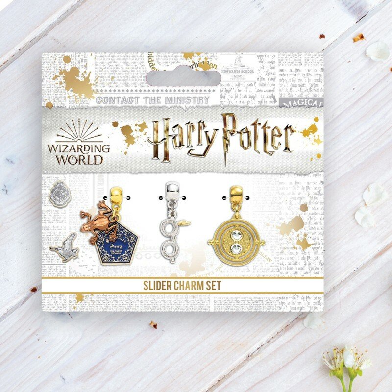 Pendentifs Charm Harry Potter - Chocogrenouille, Retourneur de Temps et Lunettes Pendentifs Charm Harry Potter - Chocogrenouille, Retourneur de Temps et Lunettes