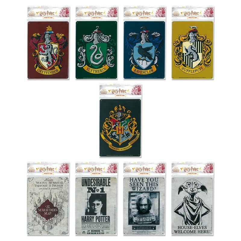 Petite Plaque Métallique Décorative Harry Potter A5 Petite Plaque Métallique Décorative Harry Potter A5