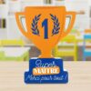 Plaque en Bois Coupe Champion Super Maître