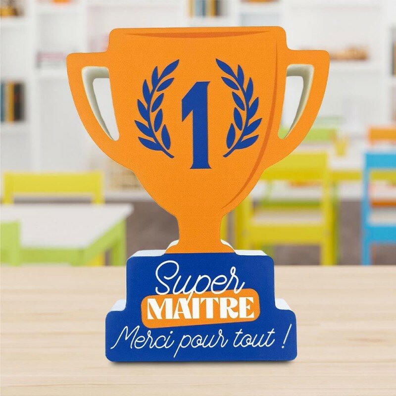 Plaque en Bois Coupe Champion Super Maître