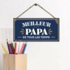 Plaque en Bois Meilleur Papa de Tous les Temps