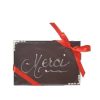 Plaque message personnalisable en chocolat noir ou au lait – Roy Paris