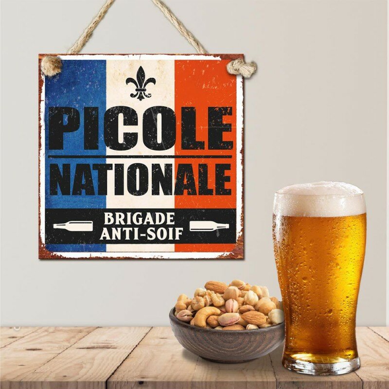 Plaque Métallique Picole Nationale - Brigade Anti-Soif Plaque Métallique Picole Nationale - Brigade Anti-Soif