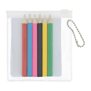 Pochette 6 crayons couleurs