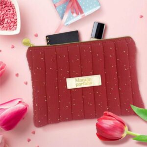 Pochette Rouge et Dorée Maman Parfaite