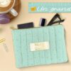 Pochette Turquoise et Dorée Merci pour cette année