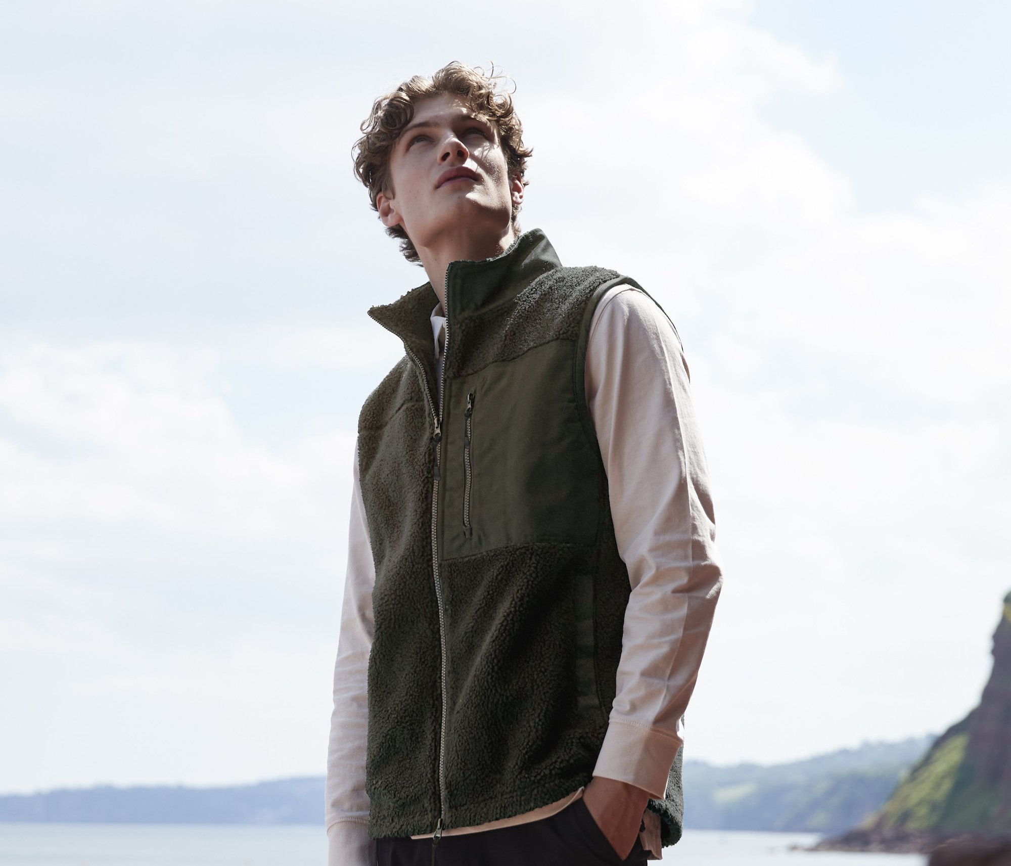 Polaire Veste sherpa Front Row Recycled Gilet Polaire Veste sherpa Front Row Recycled Gilet