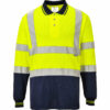 Polo bicolore manches longues Portwest S279