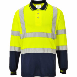 Polo bicolore manches longues Portwest S279