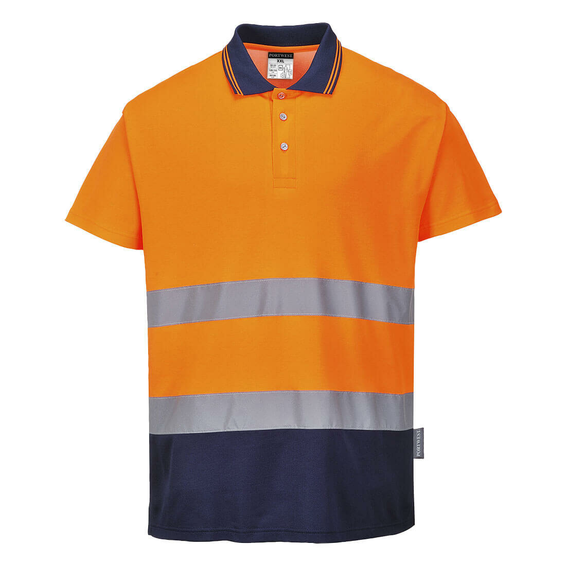 Polo coton bicolore Portwest S174 Polo coton bicolore Portwest S174