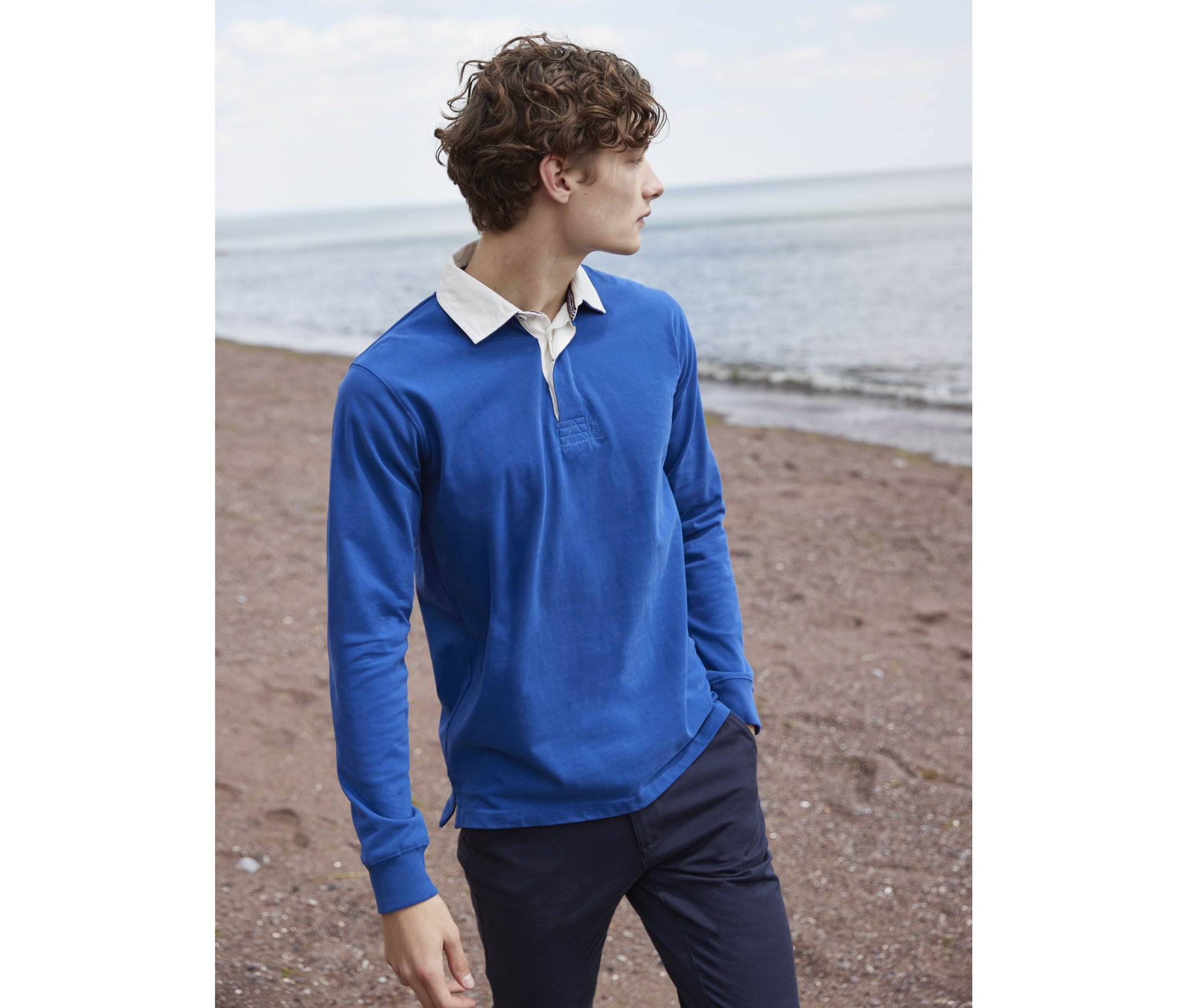 Polo de rugby manches longues Front Row Mens Premium Superfit Polo de rugby manches longues Front Row Mens Premium Superfit