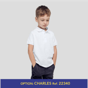 Polo enfant blanc "keya" Yps180