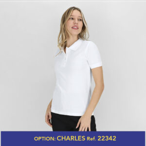 Polo femme blanc "keya" Wps180