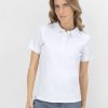 Polo femme blanc Koupan
