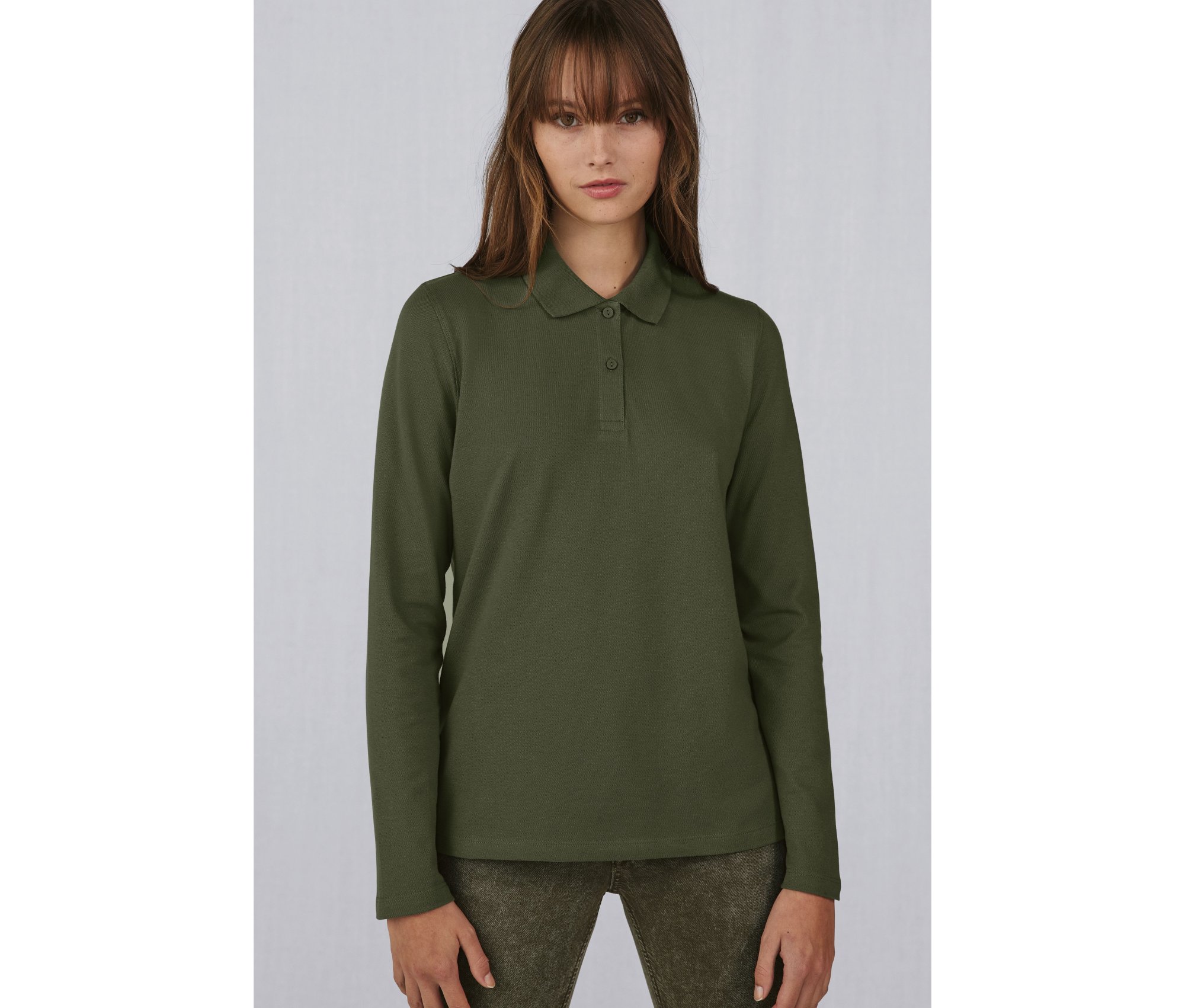 Polo femme manches longues 180 B&c My Lsl/women Polo femme manches longues 180 B&c My Lsl/women