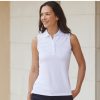 Polo femme sans manches Henbury Ladies' Sleeveless Coolplus® Shirt