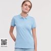 Polo femme stretch Russell Ladies' Fitted