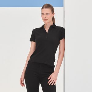Polo femme stretch Sf Clothing Women's Short-Sleeved