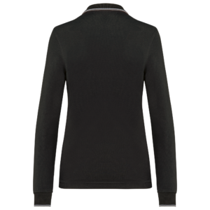 Polo maille piquée manches longues femme Kariban K281