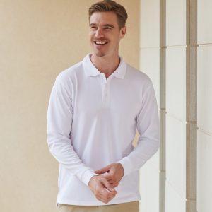 Polo manches longues Henbury Coolplus® Long Sleeved Shirt