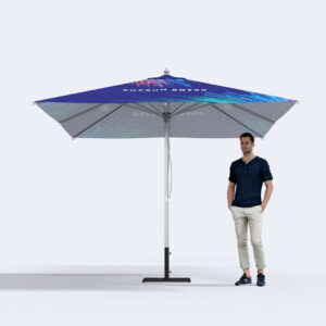 Parasol aluminium personnalisable Popsun – vue 2