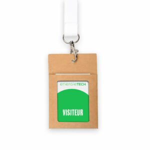 Porte badge en kraft