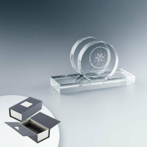 Porte-Cartes en Verre Rond