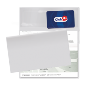 Porte-chequier pvc mat