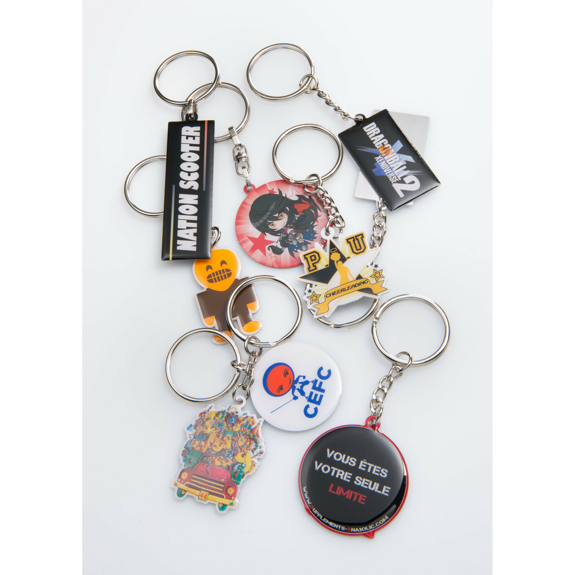 Porte-clés aluminium quadri éco Porte-clés aluminium quadri éco