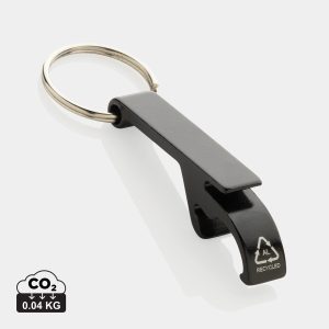 Porte-clés décapsuleur en aluminium recyclé RCS