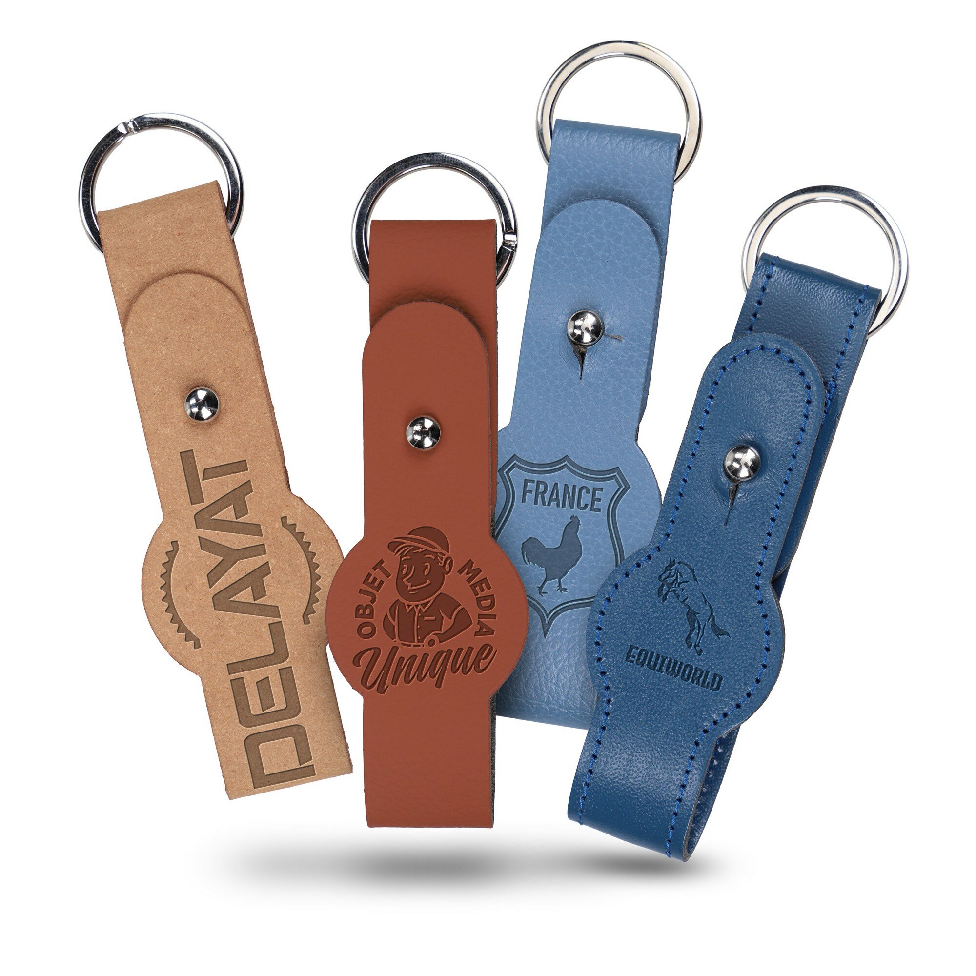 Porte-clés en synderme - ronda Porte-clés en synderme - ronda