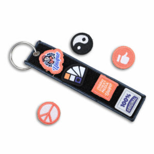 Porte-clés flamme breloque