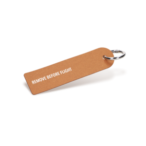 Porte-clés flamme en synderme - made in France