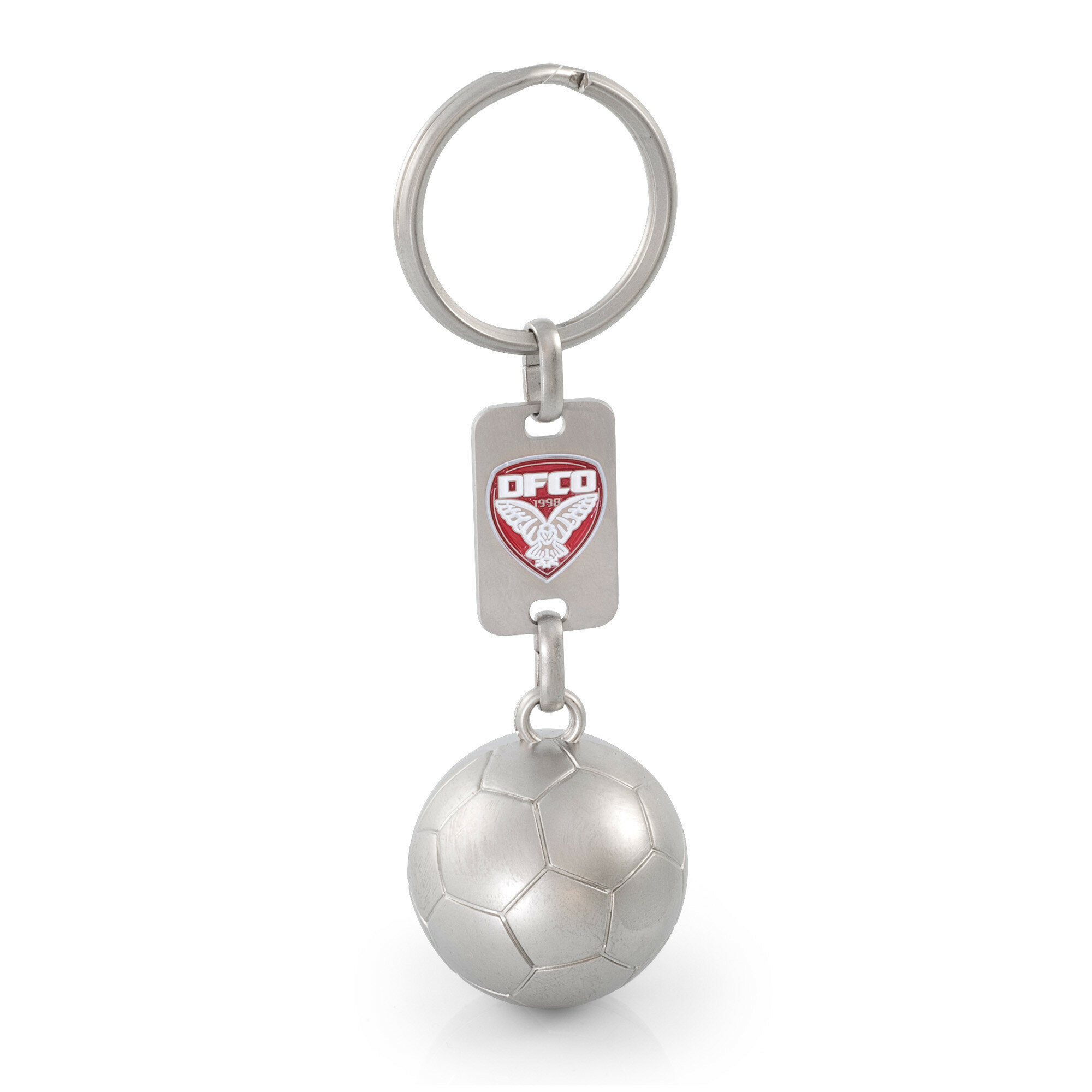 Porte-clés foot ou rugby 3D avec plaque personnalisée Porte-clés foot ou rugby 3D avec plaque personnalisée