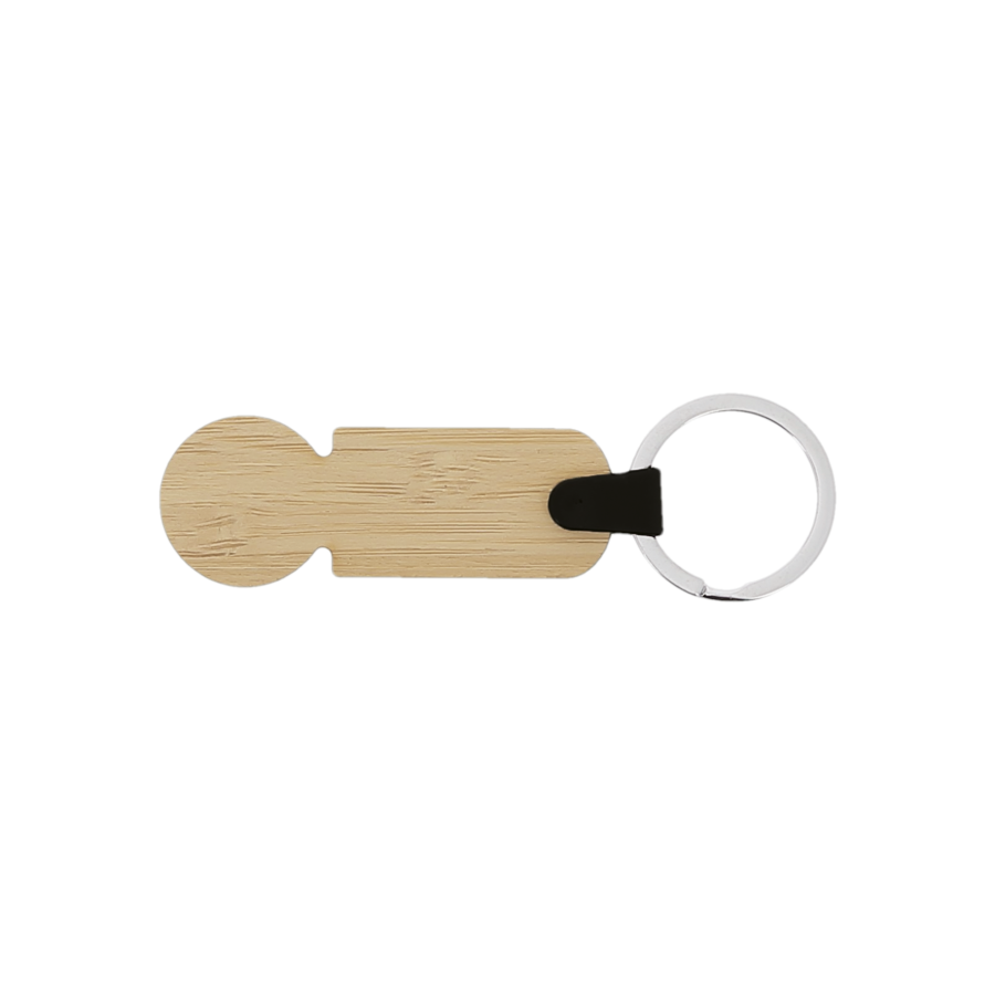Porte-cles jeton bambou fab.fr Porte-cles jeton bambou fab.fr
