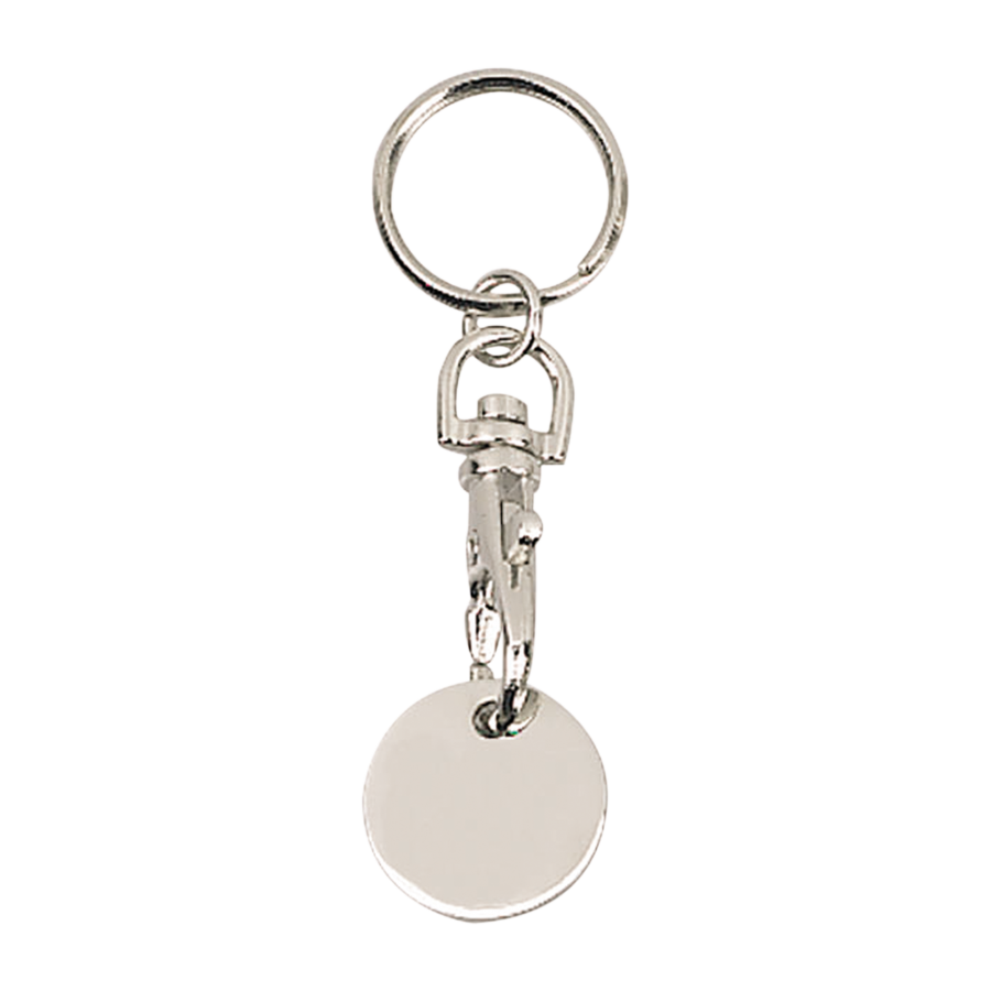 Porte-cles jeton metal lisse Porte-cles jeton metal lisse