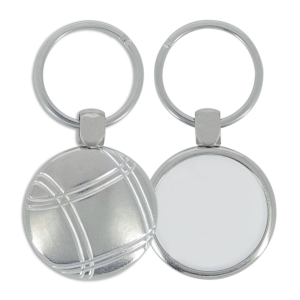 Porte-cles petanque metal ue