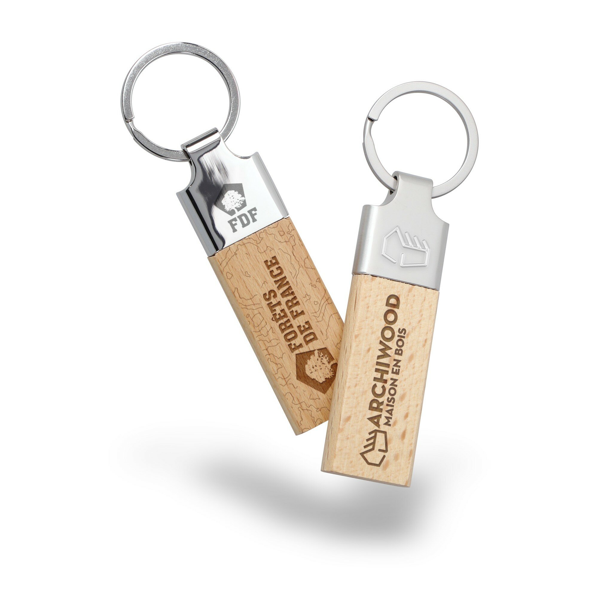 Porte-clés plazza en bois Porte-clés plazza en bois