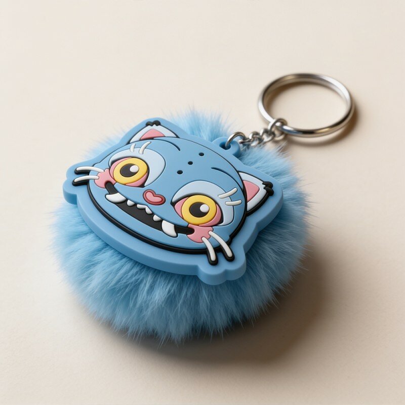 Porte-Clés Pompon KPop Demon Hunters Derpy Porte-Clés Pompon KPop Demon Hunters Derpy