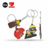 Porte-clés PVC 3D 1 face - made in Turquie