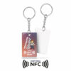 Porte-clés PVC rigide avec puce NFC
