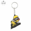 Porte-clés PVC souple 3D fond plat