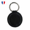 Porte-clés simili cuir - rond ou carré- made in France