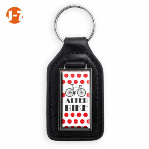 Porte-clés similicuir forme rectangle
