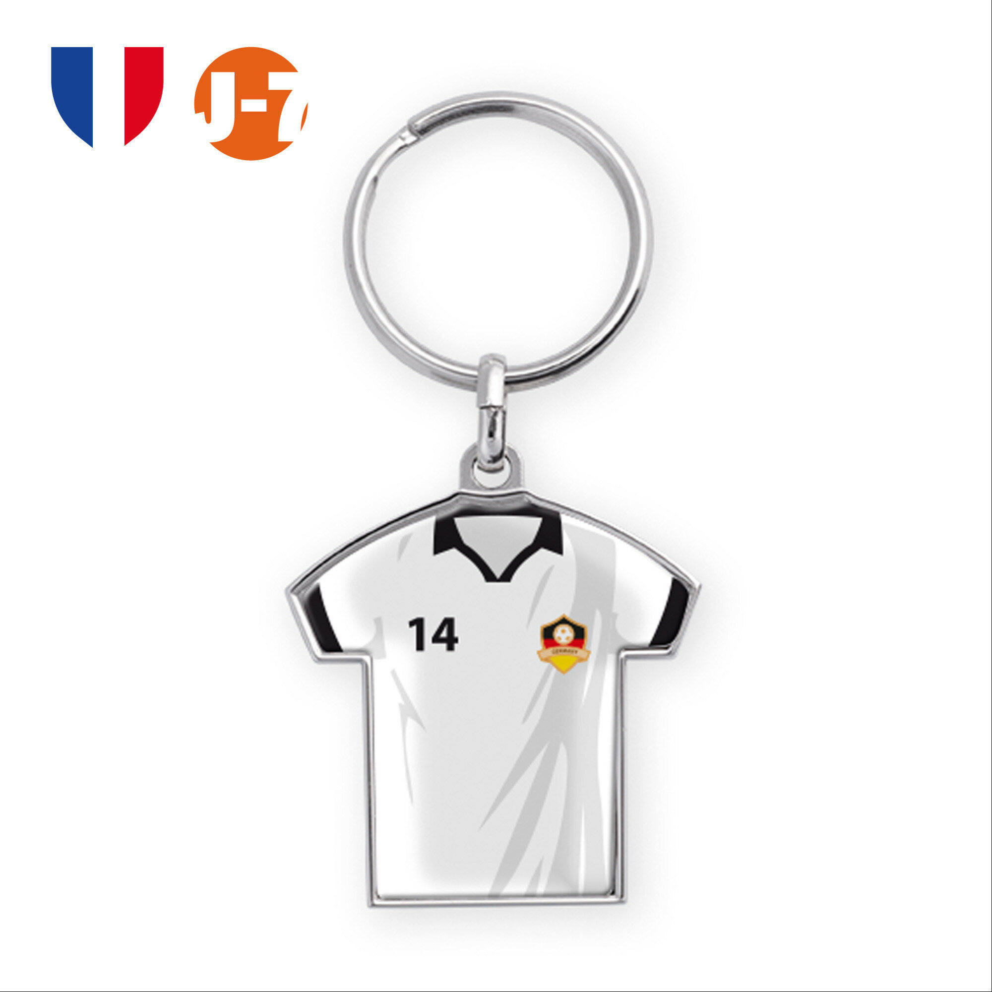 Porte-clés zamac forme maillot Porte-clés zamac forme maillot