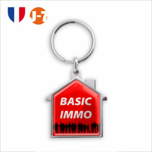 Porte-clés zamac forme maison