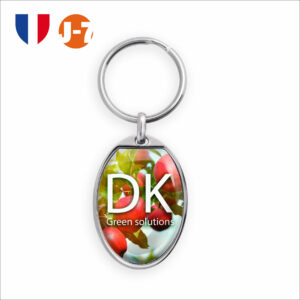 Porte-clés zamac forme ovale