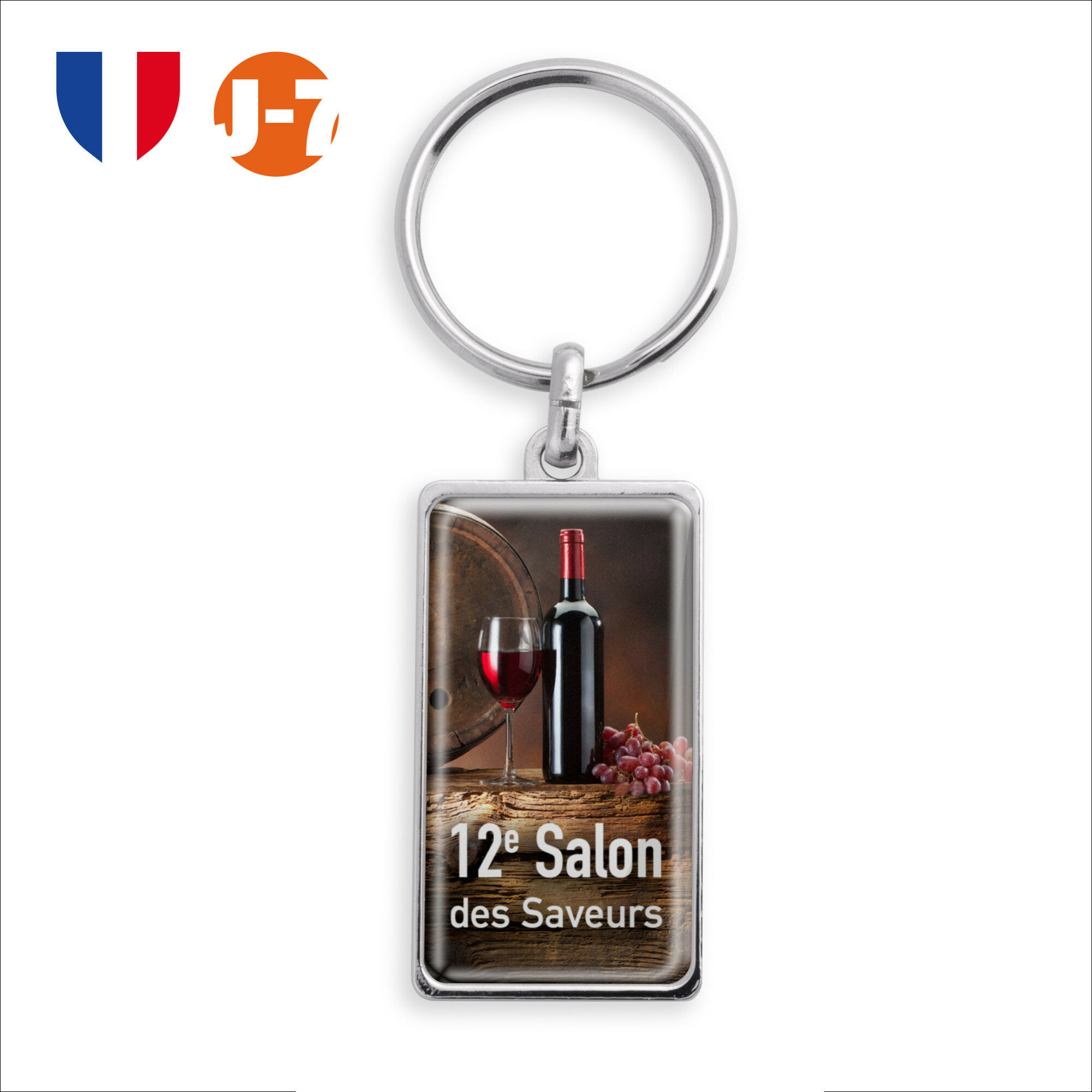 Porte-clés zamac forme rectangle Porte-clés zamac forme rectangle