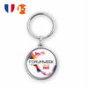 Porte-clés zamac forme ronde