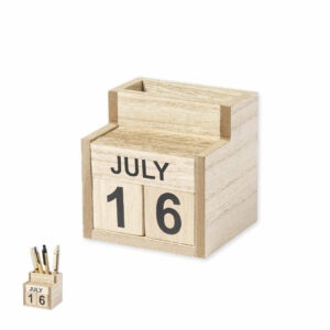 Porte-crayons calendrier perpétuel Laorek
